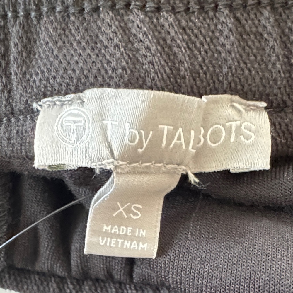 Talbots Casual Black Pants with White Stripes NWT - Picture 7 of 9